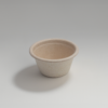 Compostable 2 oz sauce cup , made from upcycled hemp fiber for eco-friendly food service.