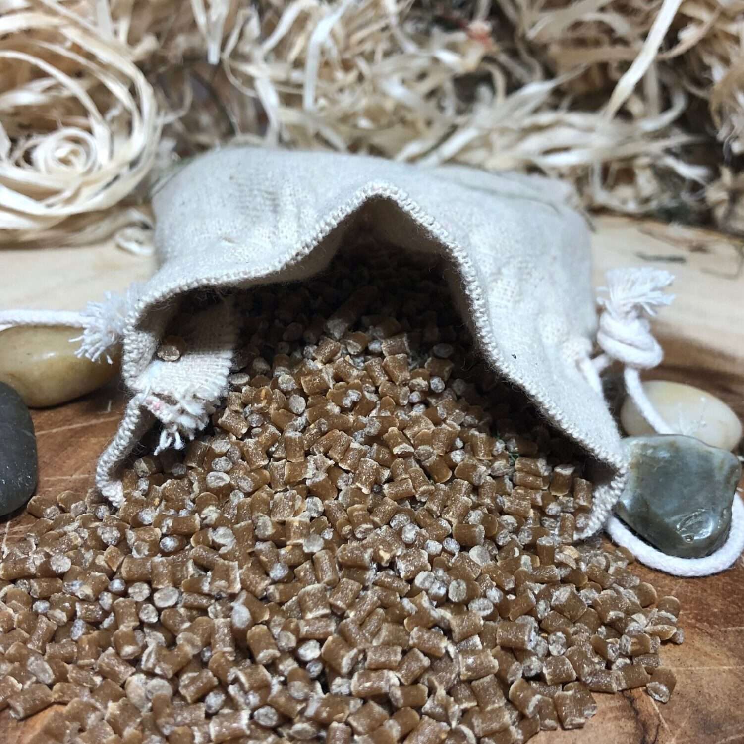 Petroleum-free, biodegradable Hemp Polymer Pellets
