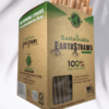 500 count box of 8-inch long, 6mm wide compostable hemp straws